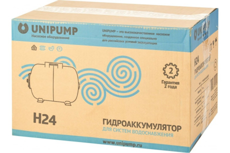 Купить UNIPUMP Гидроаккумулятор  24л  горизонтальный  58447 фото №4