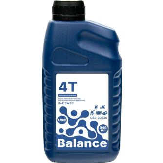 Купить Масло USE Balance 4-х тактное полусинтетика SAE 5W-30 0.946 л   USE-30025 фото №1