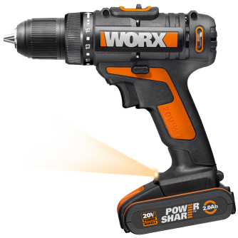 Купить Дрель аккумуляторная WORX WX101.2  20V кейс фото №4