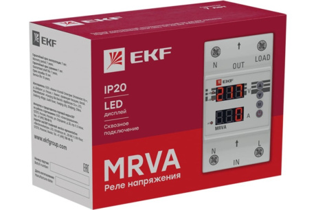 Купить Реле напряжения и тока EKF  MRVA-63A с дисплеем  сквозное подкл.  PROxima фото №3
